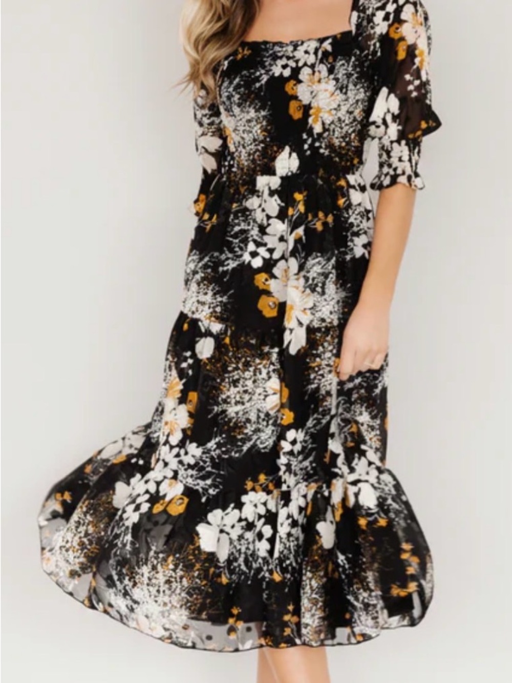 Baltic Born Fabian Jacquard Midi Dress